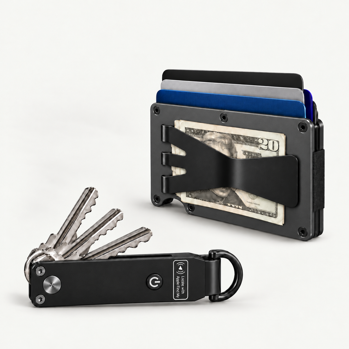 Everyday Duo — Trackable Wallet + Keys