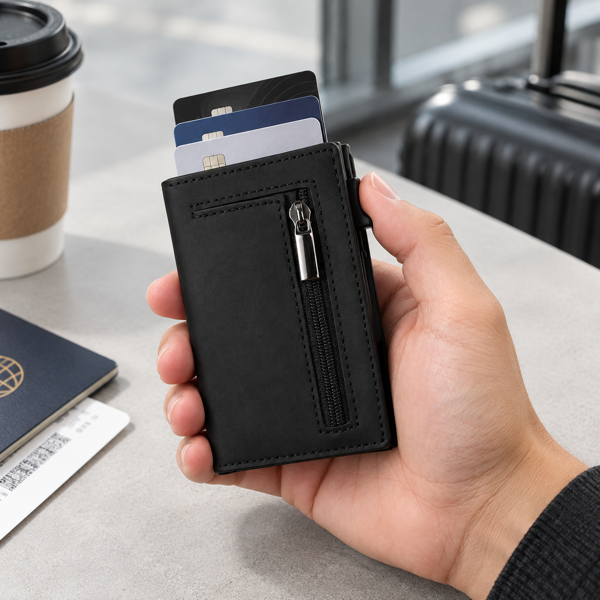 Slim Wallet with Coin Pocket