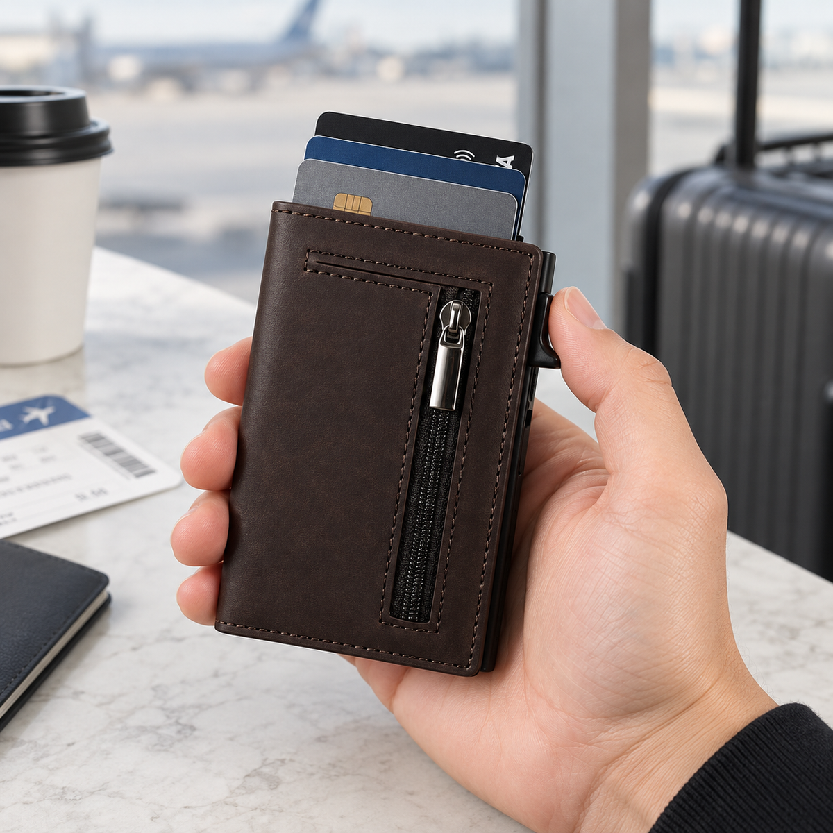 Slim Wallet with Coin Pocket