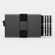 Slim Aluminum Card Wallet — Black
