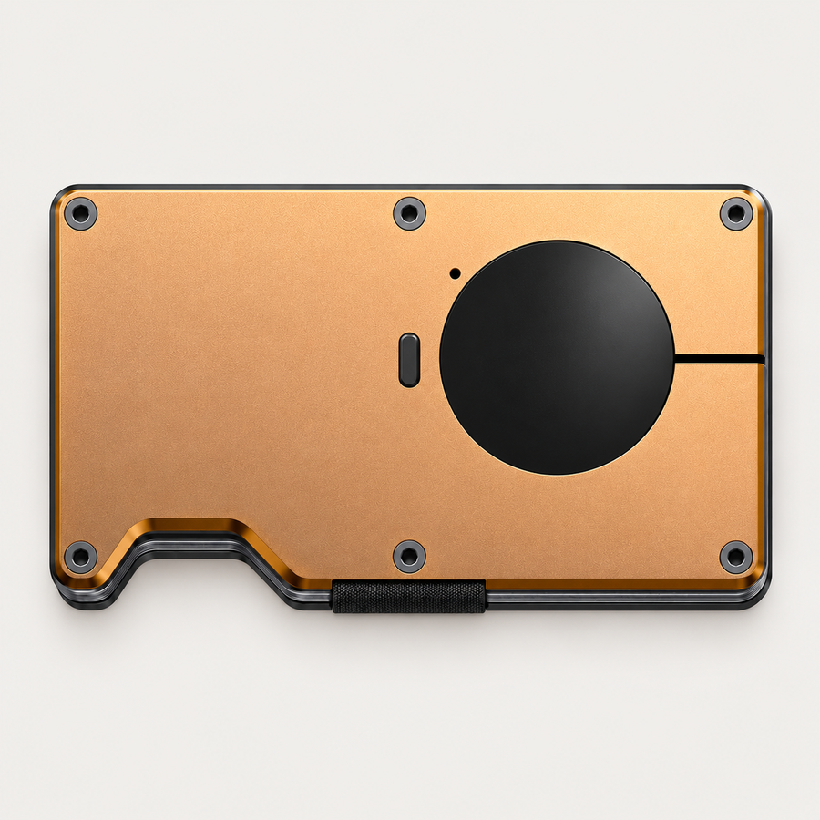 Trackable Slim Wallet — Orange