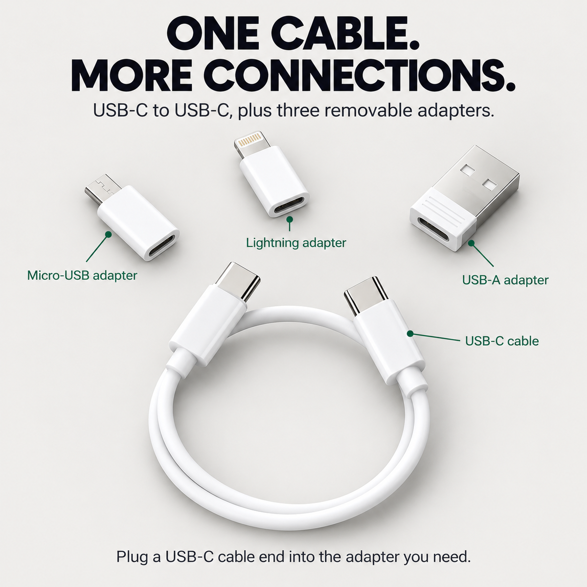 60W Travel Cable Kit