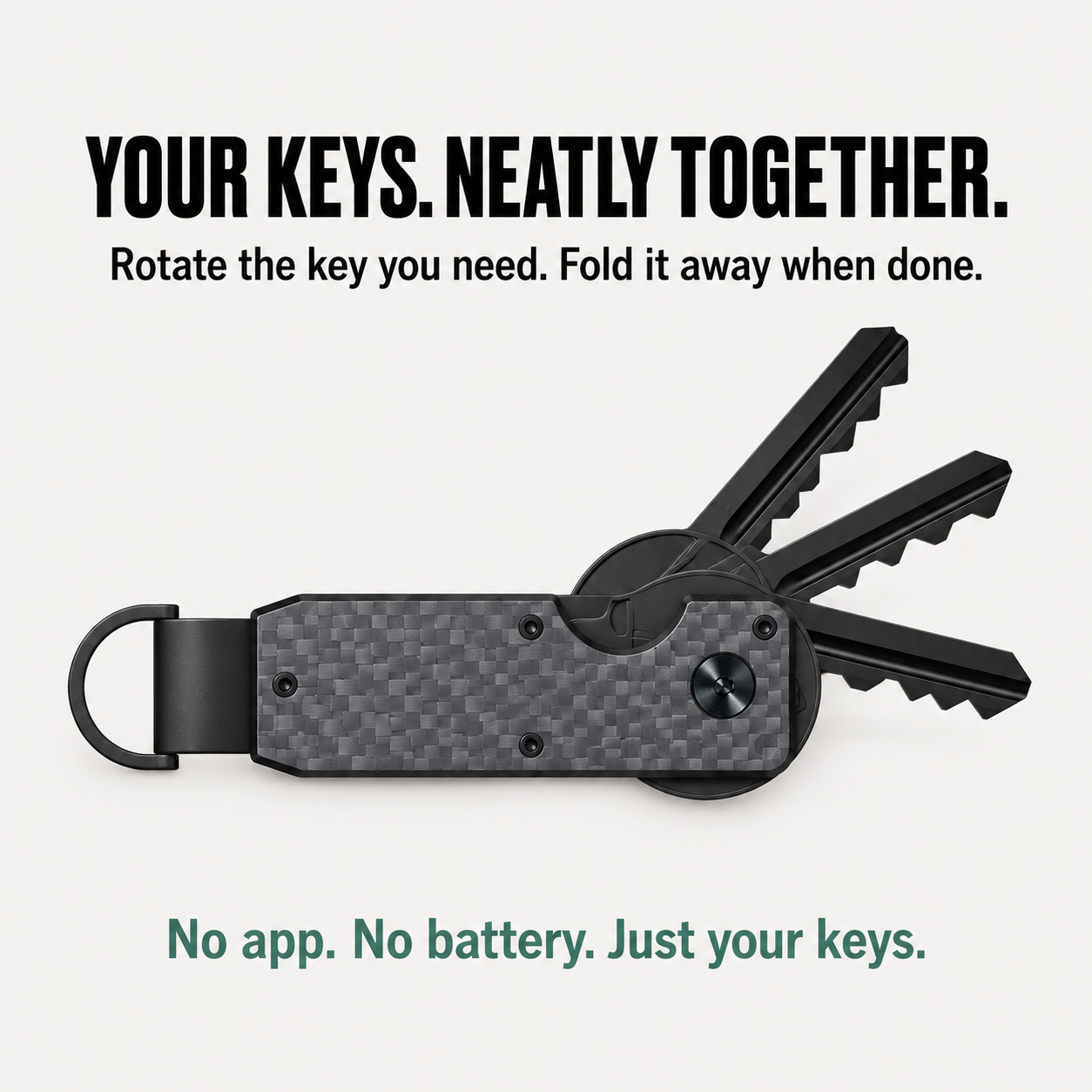 Rotate the key you need.