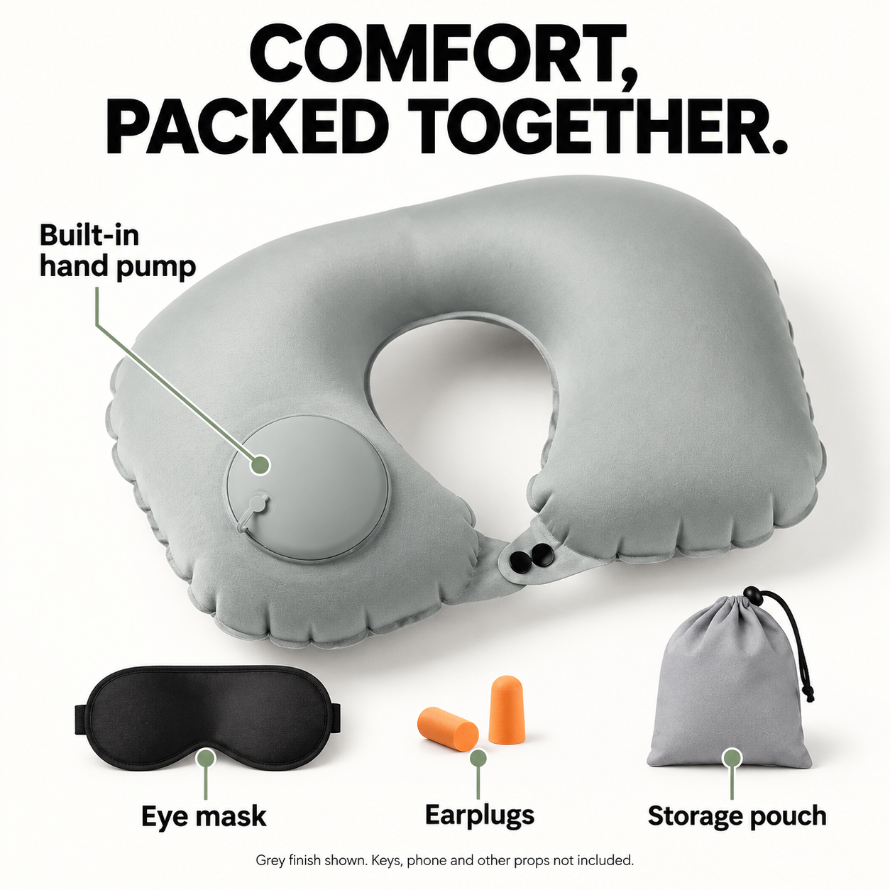 The Flight Comfort Kit — Black