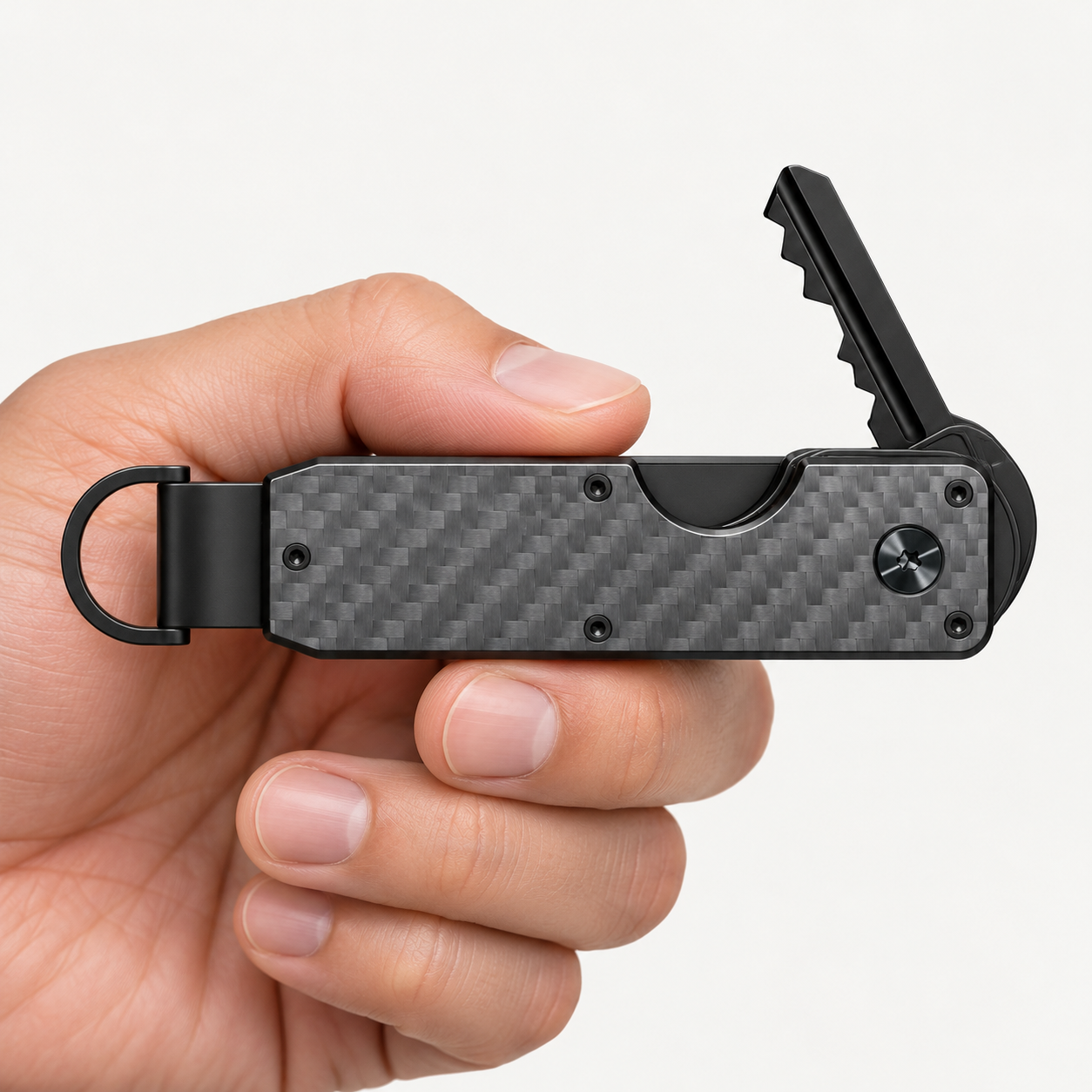 Compact Key Organizer — Carbon Fiber